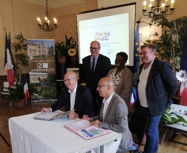 Photo signature contrat de territoire argonne champenoise